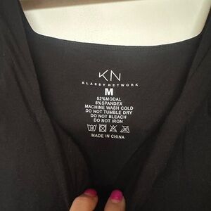 Klassy Network Black- built in bra top
